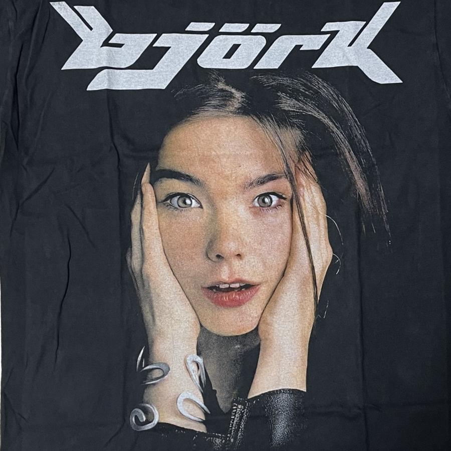 Bjork / ビョーク Tシャツ XL 黒 両面プリント 半袖 バンドT ロックT