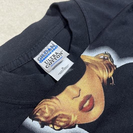 Madonna / マドンナ Tシャツ The Girlie Show XL 黒 両面プリント 半袖