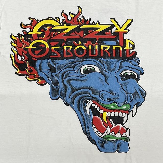 Ozzy Osbourne オジーオズボーン 長袖 Tシャツ 般若 デビル ロンT 白