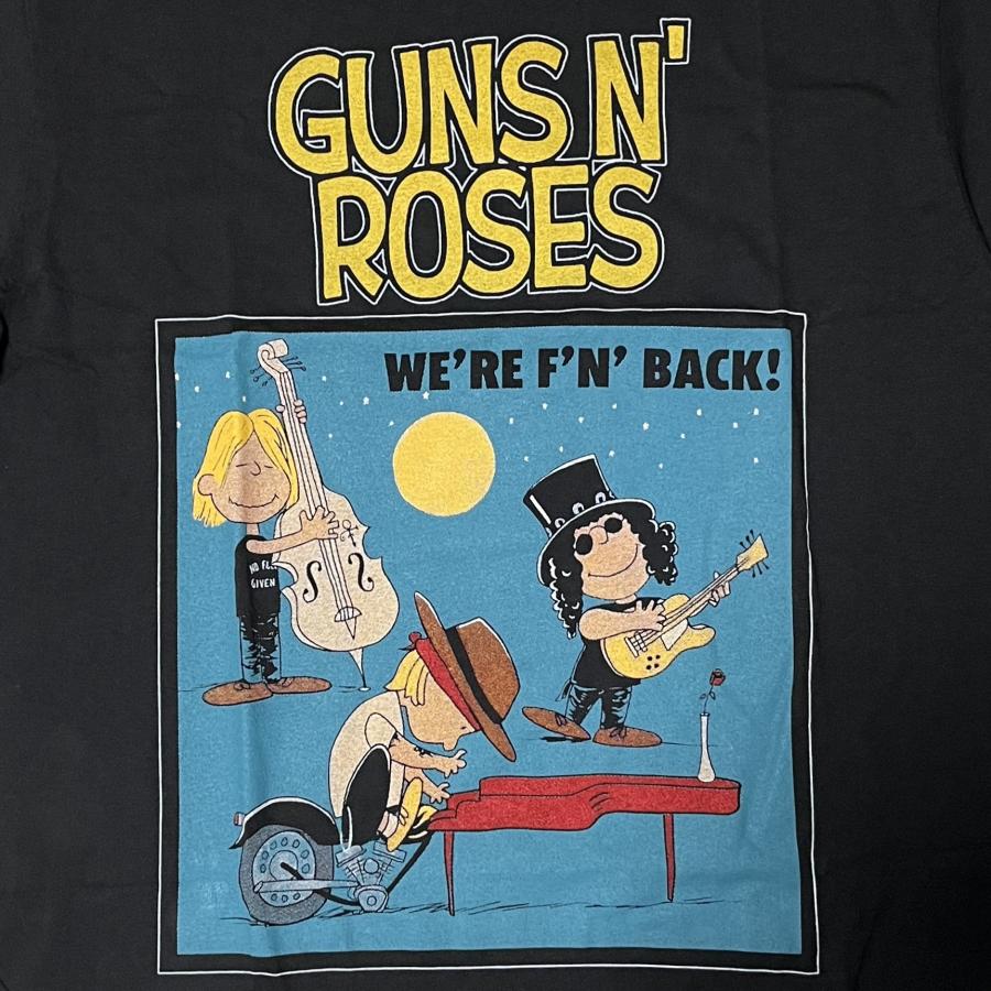 貴重！ガンズアンドローゼス ライブTシャツ ピーナッツデザイン 新品未使用 Guns N' Roses Snoopy ガンズアンドローゼズ スヌーピー Tシャツ