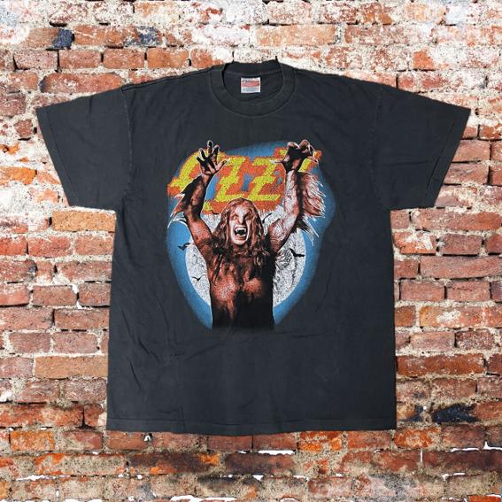 Ozzy Osbourne / オジーオズボーン Tシャツ XL 黒 両面プリント バンド