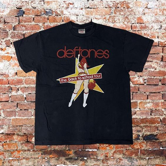 Deftones / デフトーンズ Tシャツ Back To School Tour XL 黒 両面