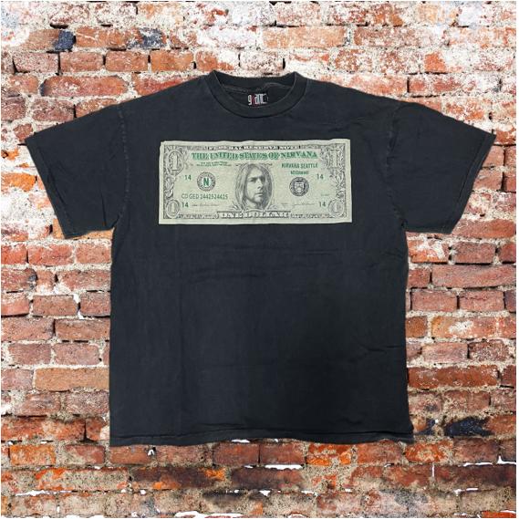 Nirvana / ニルヴァーナ Tシャツ One Dollar ドル札 : オーエム - 通販