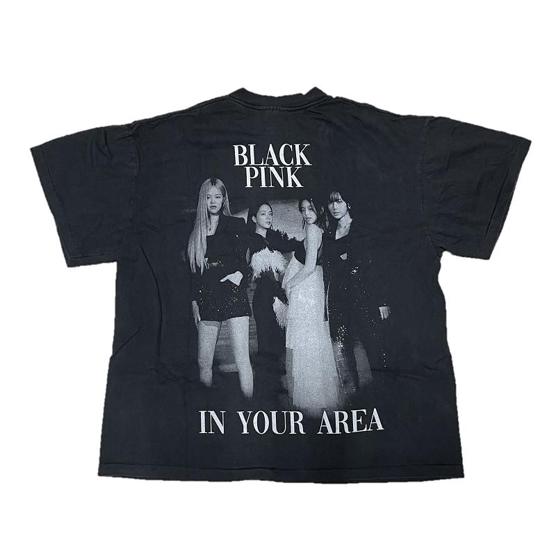 ロゼ着用 会場限定 BLACKPINK ソウルコン シャツMサイズ black BLACK PINK / ブラックピンク ROSE ロゼ Tシャツ : オーエム
