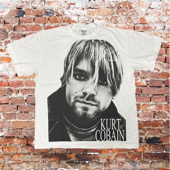 Kurt Cobain / カートコバーン Tシャツ ニルヴァーナ photo : オーエム 
