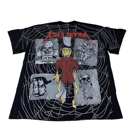 LLICA SPIDER メタリカ 総柄 バンド Tシャツ METALLICA SPIDER メタリカ 総柄 バンド Tシャツ - メルカリ