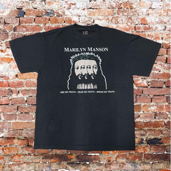 Marilyn Manson グラフィックTシャツ XL ブラック MARILYN MANSON / マリリンマンソン Tシャツ BELIVE XL 黒
