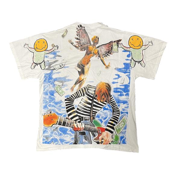 NIRVANA バンドTシャツ ホワイト 楽天市場】NIRVANA ニルヴァーナ 半袖Tシャツ バンドT NEVERMIND