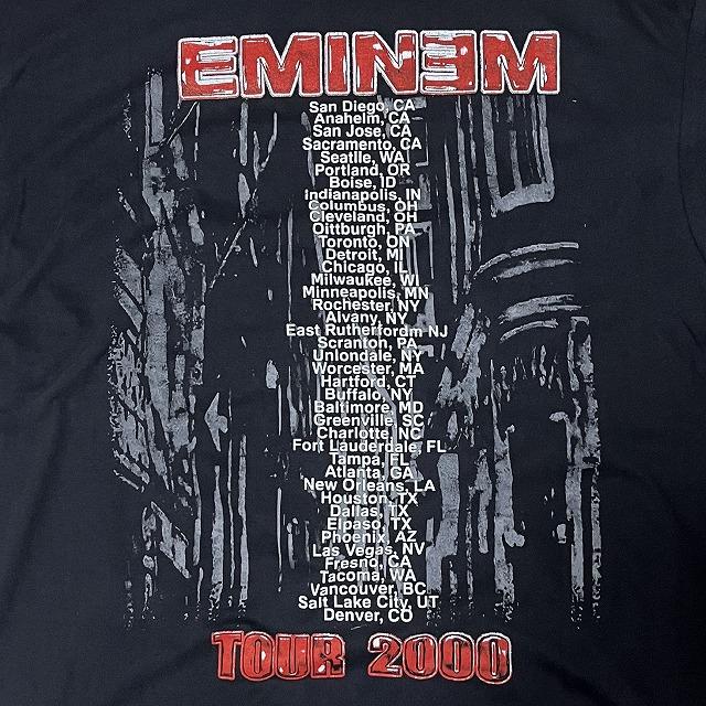 Eminem / エミネム Tシャツ TOUR2000 ヒップホップ ラッパー XL 黒