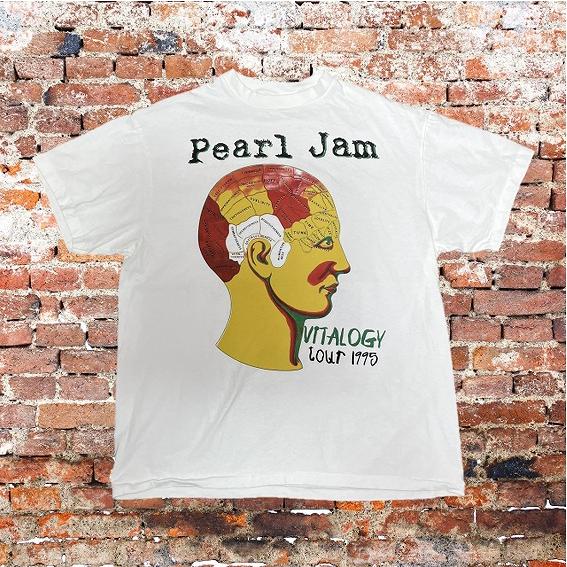 Pearl Jam / パールジャム Tシャツ Vitalogy Tour 1995 XL 白 両面