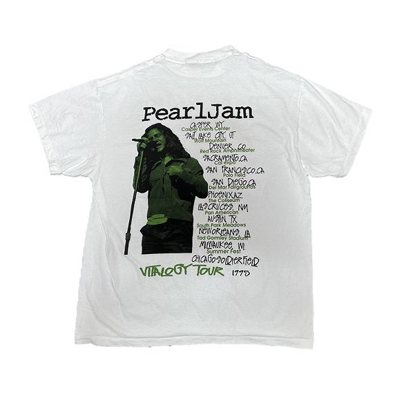 Pearl Jam / パールジャム Tシャツ Vitalogy Tour 1995 XL 白 両面