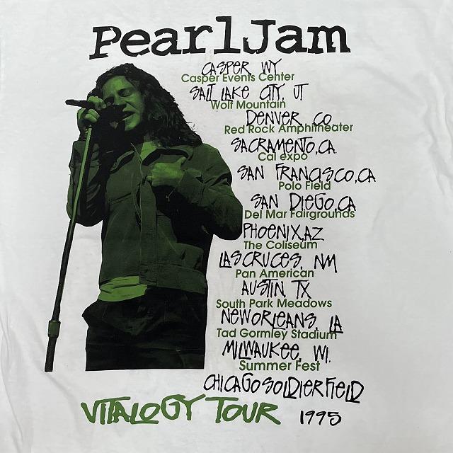 Pearl Jam / パールジャム Tシャツ Vitalogy Tour 1995 XL 白 両面