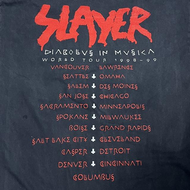 SLAYER スレイヤー Tシャツ Diabolus In Musica ツアーT XL 黒 両面