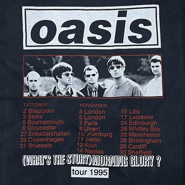oasis オアシス Tシャツ (What's the Story) Morning Glory? Tour 1995