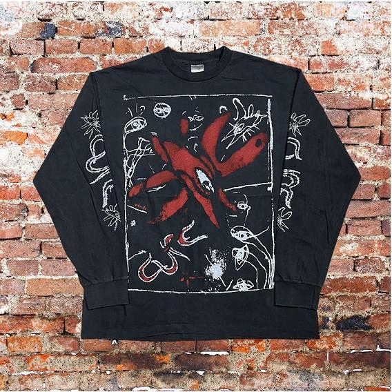 The Cure ザ・キュアー 長袖 Tシャツ Wish Tour 1992 XL 黒 両面