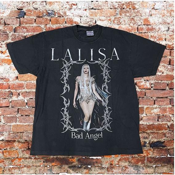 Anyma × LISA Tシャツ Bad Angel 堕天使 コラボTシャツ フォトT