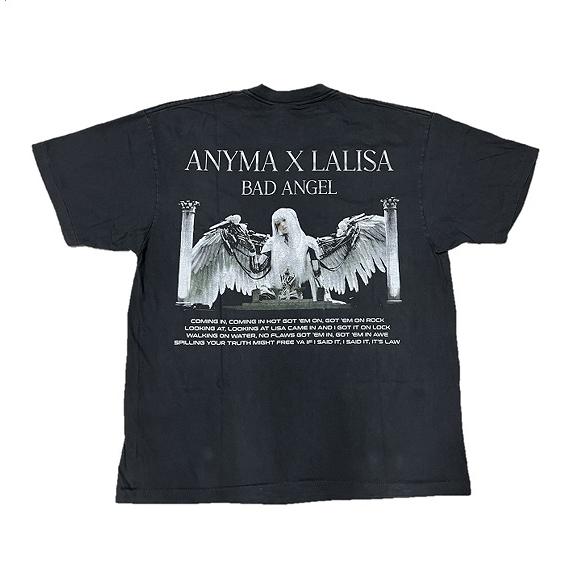 Anyma × LISA Tシャツ Bad Angel 堕天使 コラボTシャツ フォトT