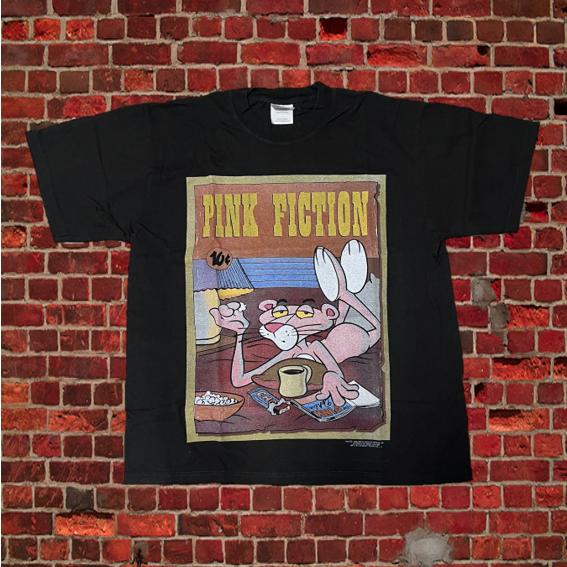 PULP FICTION ピンクパンサー パルプ フィクション Tシャツ 黒 X Pulp Fiction × The Pink Panther / パルプフィクション ピンク