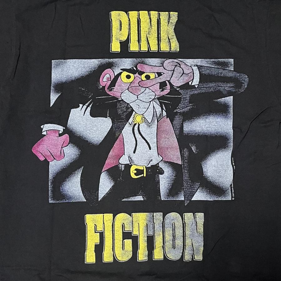 PULP FICTION ピンクパンサー パルプ フィクション Tシャツ 黒 X Pulp Fiction × The Pink Panther / パルプフィクション ピンク