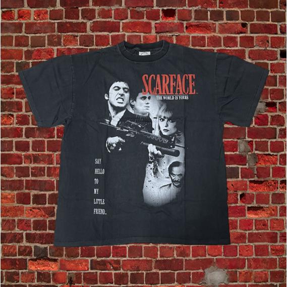 Scarface / スカーフェイス Tシャツ アルパチーノ 半袖 黒 ブラック