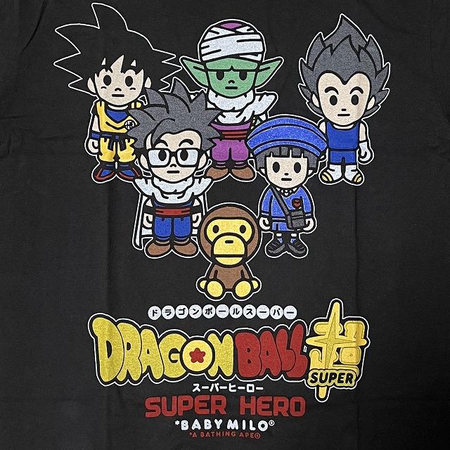 DRAGON BALL SUPER×A BATHING APE Tシャツ 黒 XL 両面プリント