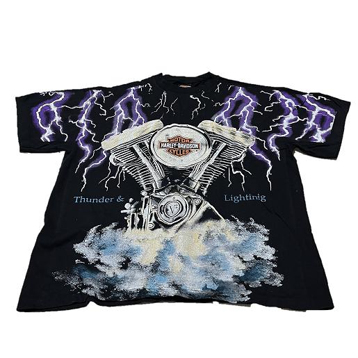 Harley Davidson ハーレーTシャツ　稲妻　サンダー Harley-Davidson / ハーレーダビッドソン Tシャツ THUNDER
