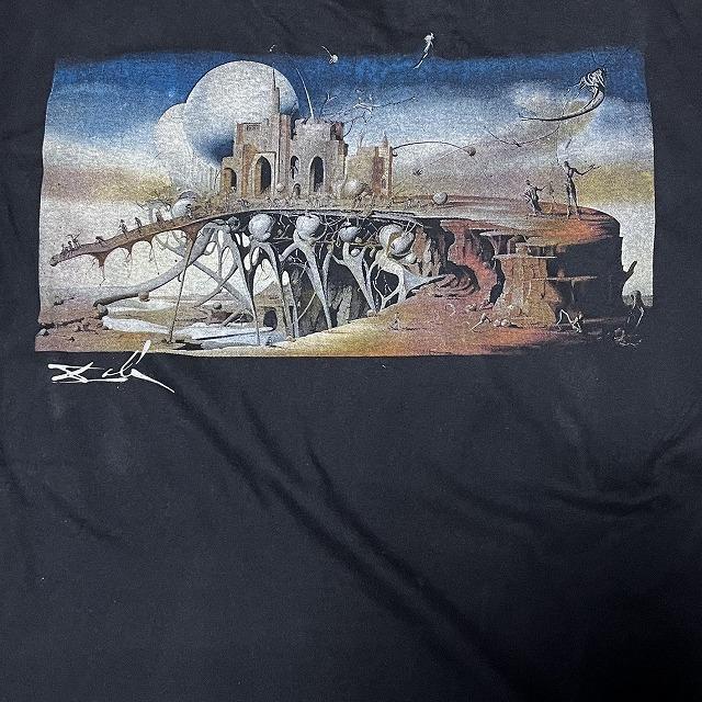 Salvador Dali サルバドール・ダリ Tシャツ XL 黒 両面プリント