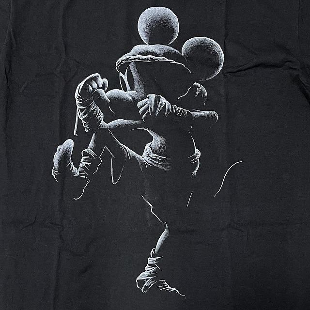 Mickey Mouse ミッキーマウス Tシャツ シャドウ ムエタイ スケルトン