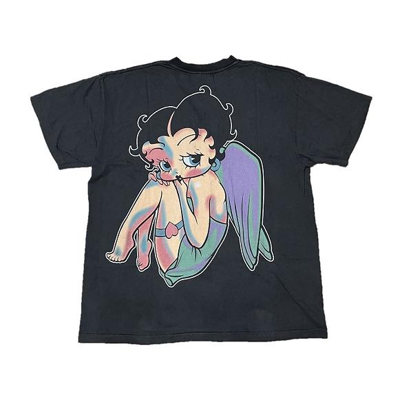 90s Betty Boop ベティブープ 天使 両面プリントTシャツ　古着 Betty Boop ベティブープ Tシャツ 天使 Angel Double Side 両面