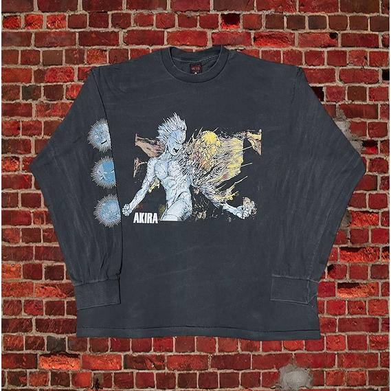 AKIRA アキラ 鉄雄覚醒 アームクラッシュ ロングTシャツ USA版 大友