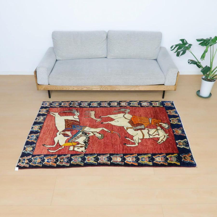 ギャッベ オールド カシュガイ 182×118cm 手織り イラン製 ギャッベ オールド カシュガイ 182×118cm 手織り イラン製