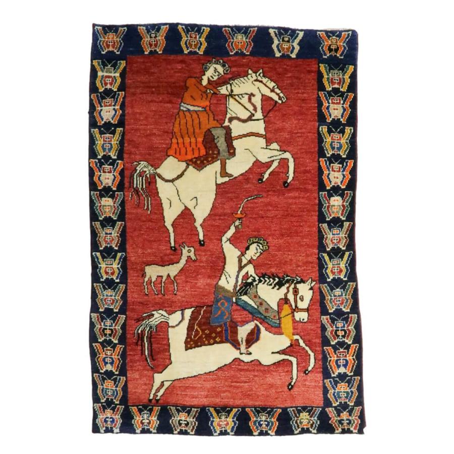 ギャッベ オールド カシュガイ 182×118cm 手織り イラン製 ギャッベ オールド カシュガイ 182×118cm 手織り イラン製