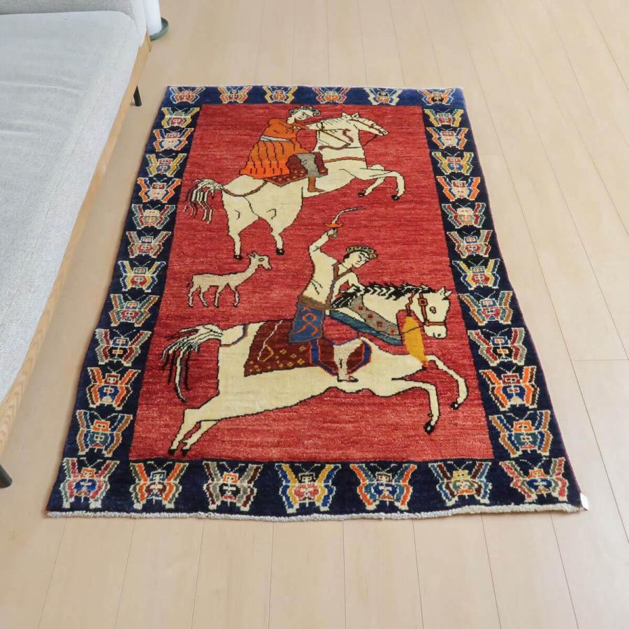 ギャッベ オールド カシュガイ 182×118cm 手織り イラン製 ギャッベ オールド カシュガイ 182×118cm 手織り イラン製