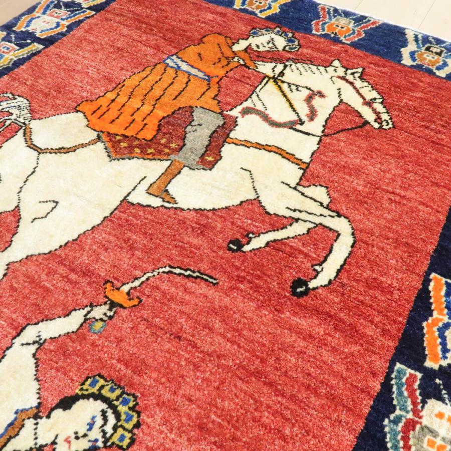 ギャッベ オールド カシュガイ 182×118cm 手織り イラン製 ギャッベ オールド カシュガイ 182×118cm 手織り イラン製
