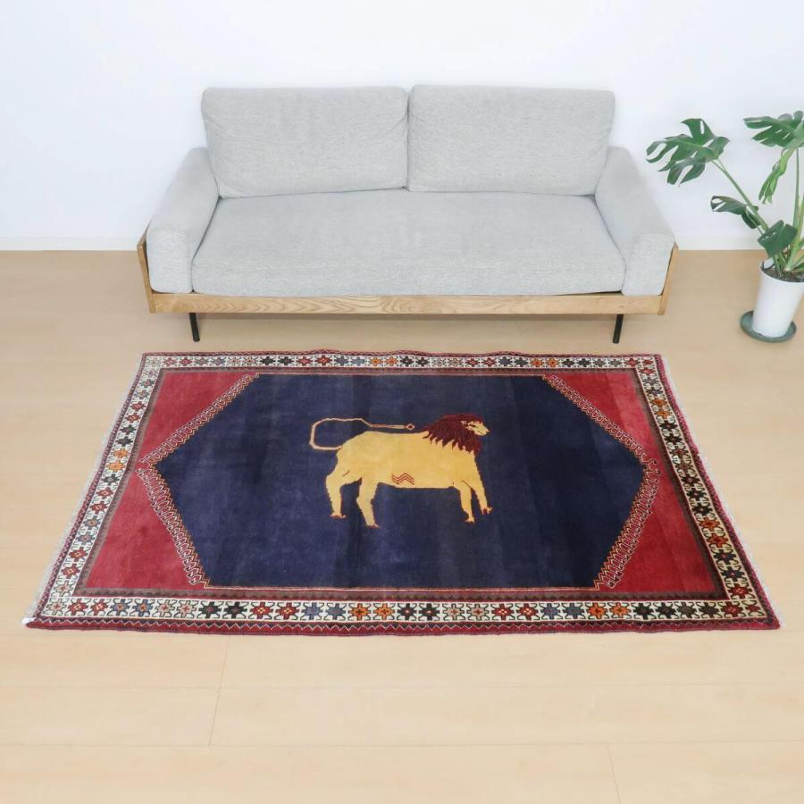 ギャッベ オールド カシュガイ 196×128cm 手織り イラン製 ギャッベ オールド カシュガイ 196×128cm 手織り イラン製