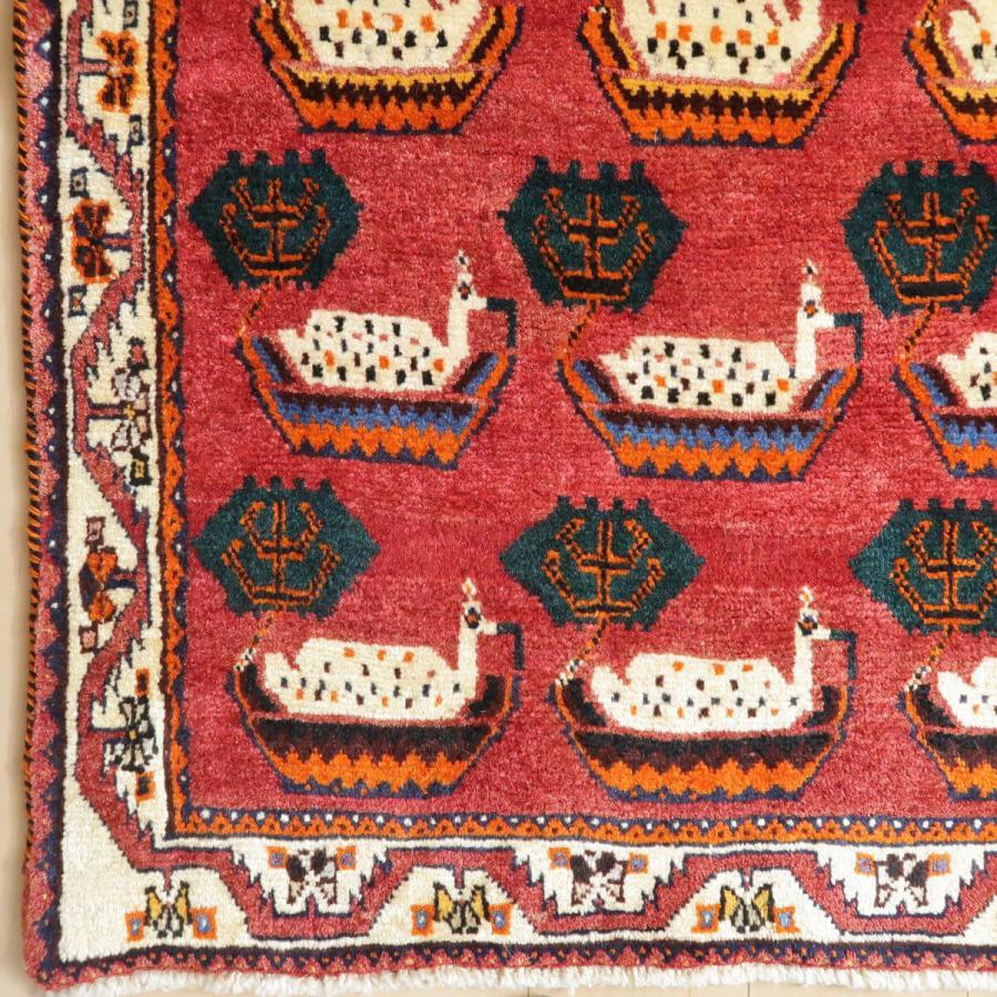 ギャッベ オールド カシュガイ 187×120cm 手織り イラン製 ギャッベ オールド カシュガイ 187×120cm 手織り イラン製