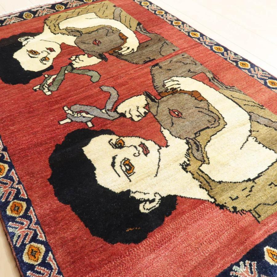 ギャッベ イラン製 158×107玄関マット 手織り ゾランヴァリ ギャッベ イラン製 158×107玄関マット 手織り ゾランヴァリ