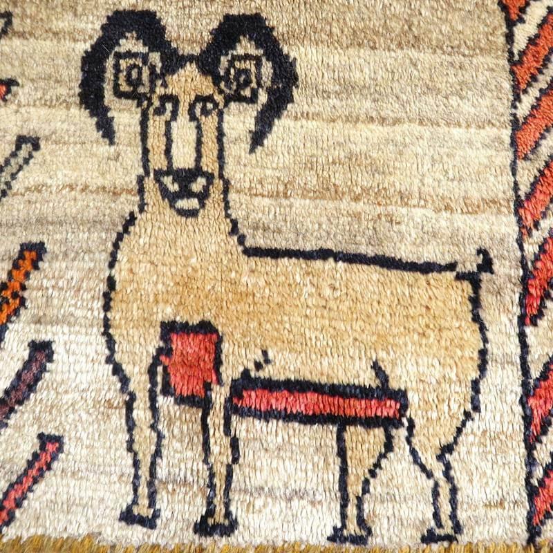 Y2953 ゾランヴァリギャッベ ウール100% 手織 ラグ 大判