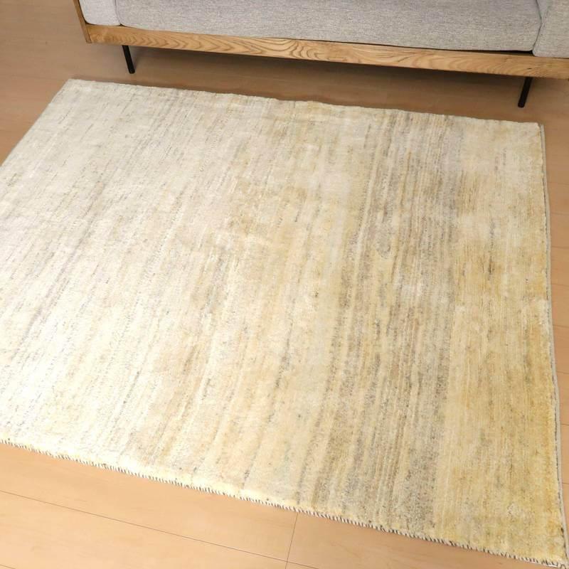 ギャッベ イラン産 199×149cm 手織り リビング ウール ラグ 天然素材
