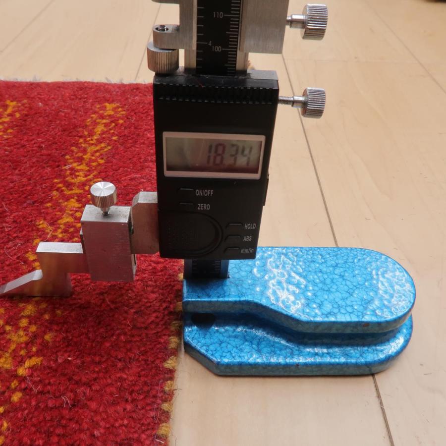 ギャッベ／ギャッベ 38×38cm イラン産 手織り リビング ウール ラグ