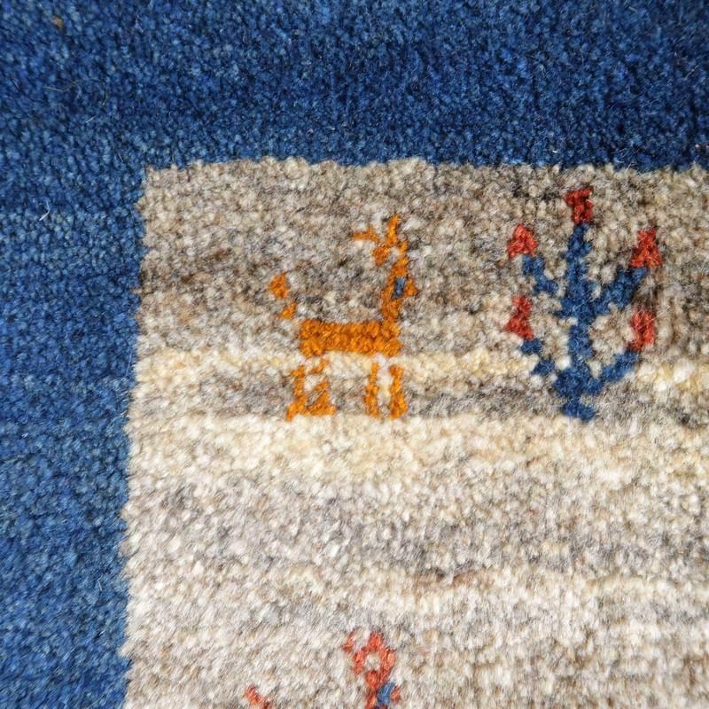 上質ギャッベ イラン産 絨毯 ／アマレ 117×85cm 手織り 玄関マット