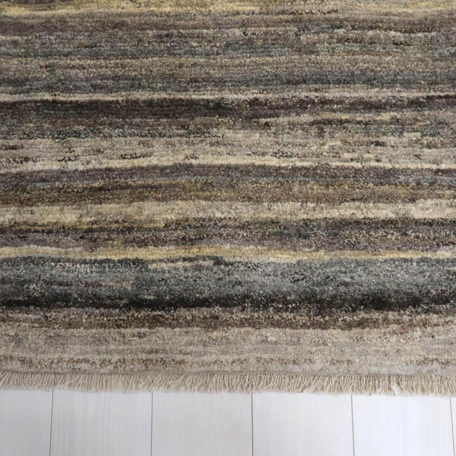 ギャッベ／カシュクリ 120×81cm イラン産 手織り リビング ウール ラグ