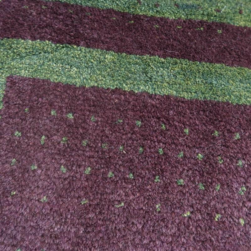 ギャッベ イラン産 じゅうたん 90×63cm 手織り 玄関マット ウール ラグ