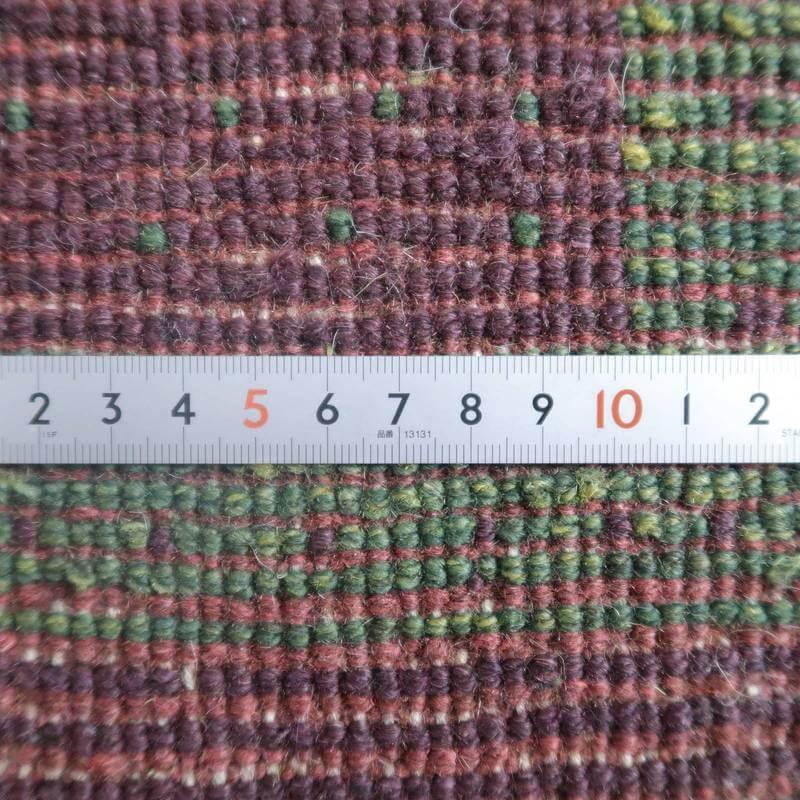 ギャッベ イラン産 じゅうたん 90×63cm 手織り 玄関マット ウール ラグ