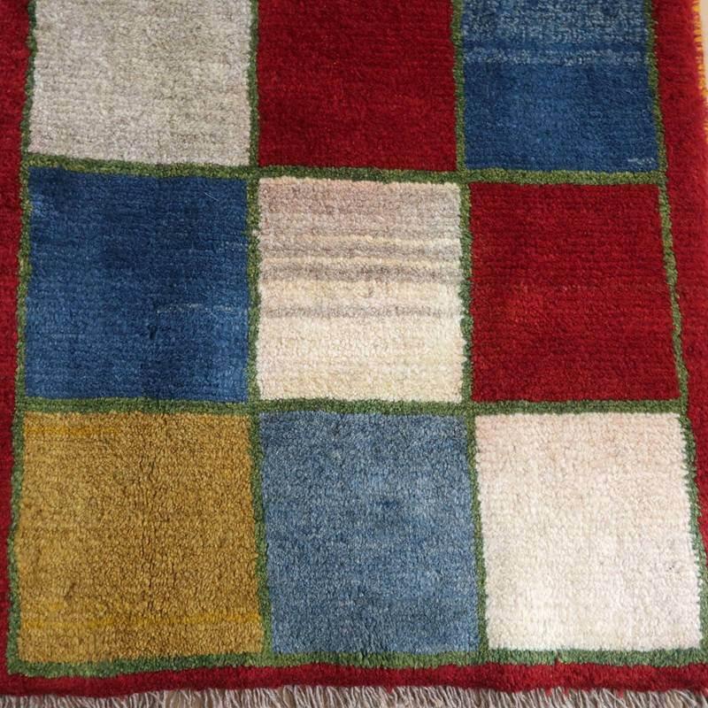 ギャッベ イラン産 じゅうたん 87×64cm 手織り 玄関マット ギャッベ イラン産 じゅうたん 87×64cm 手織り 玄関マット