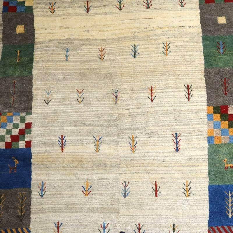 ギャッベ イラン産 289×198cm 手織り ウール ラグ リビング ダイニング 大判 （BX-10300）_3