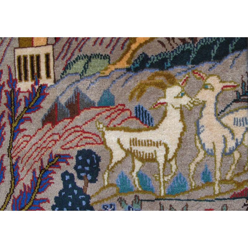 ペルシャ絨毯 イラン・カシュマール産 233×127cm(額込) 手織り ペルシャ絨毯 イラン・カシュマール産 233×127cm(額込) 手織り
