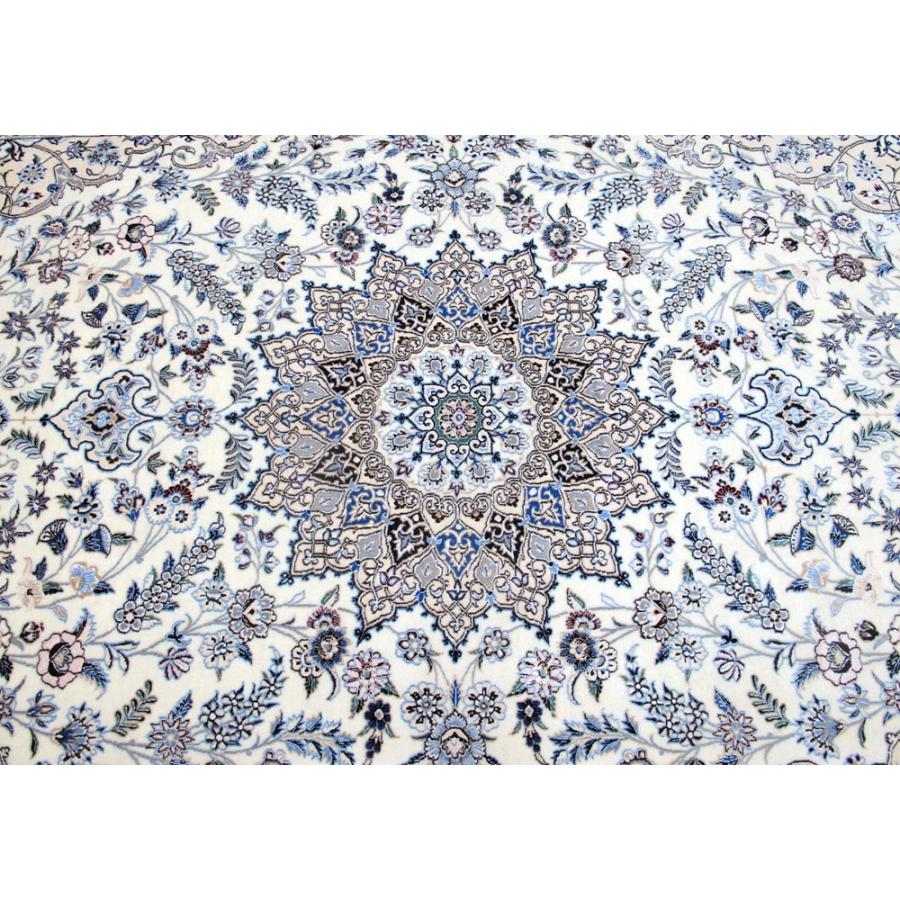 ペルシャ絨毯 ナイン・ハビビアン 237×151cm 手織り ウール\u0026シルク ラグ リビング ダイニング 本物(FL-72-6)の画像