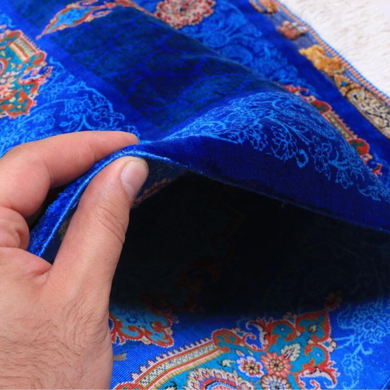 ペルシャ絨毯／ジャムシーディー工房 93×59cm イラン産 手織り シルク