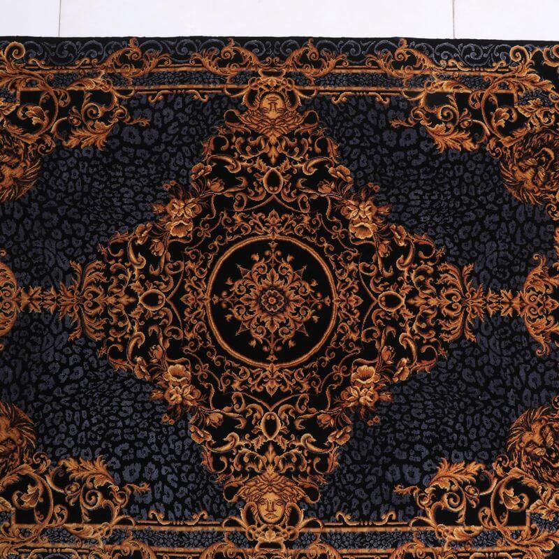 ペルシャ絨毯／クム 119×80cm イラン産 手織り  シルク100％ ラグ  ラグマット（FN-70294）の画像